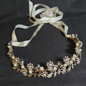 Floral Pearl and Crystal Headband